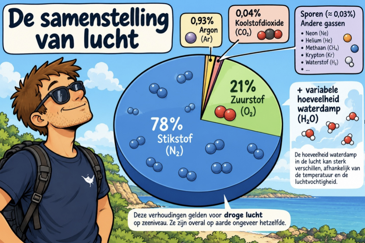 De samenstelling van lucht