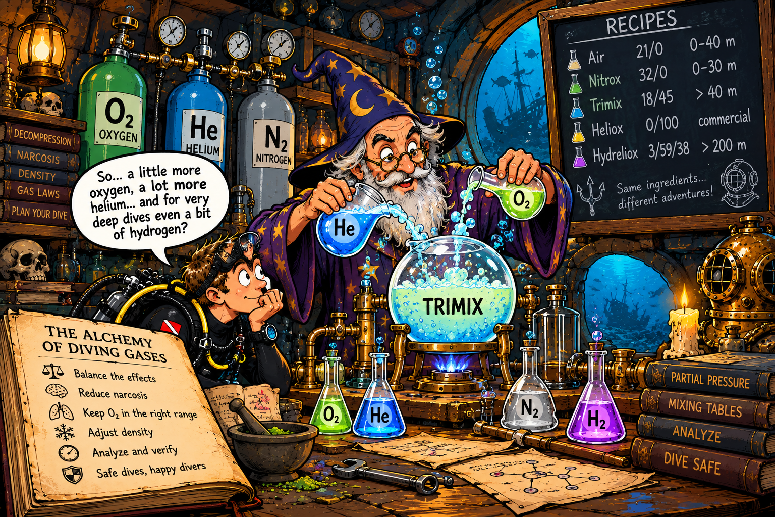 Een beetje zuurstof, wat helium&hellip;