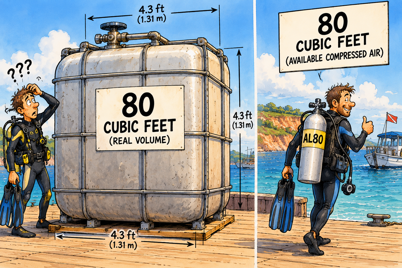 Hoe groot is 80 cubic feet eigenlijk?